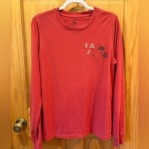 Disney Parks long-sleeve T-shirt featuring Mickey Mouse with music notes Wmns L